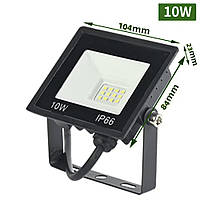 Світлодіодний LED прожектор, холодне біле світло 10W IP66