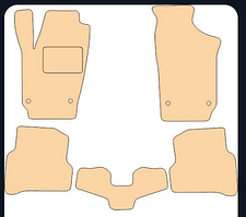 Килимки в салон Volkswagen Polo хетчбек з 2010 р. (EVA)