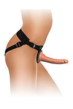 Страпон реалістичний Pipedream King Cock Elite подвійний щільності, 20.5 см х 3.5 см, фото 3