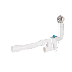 Сифон для ванни Lidz (WHI) 60 03 V002 00 з ревізією (вихід 50 мм)