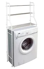 Полиця стелаж над пральною машиною 167x64x25 см міцний матеріал максимальне навантаження 50 кг