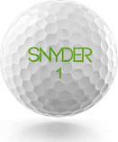 М'ячі для гольфу Snyder SNY PRO 12 шт, білі, фото 2