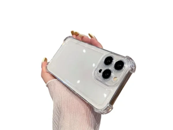 Чохол-накладка Infinity Silicon для iPhone 15 Pro Max Transparent посилені кути, фото 1