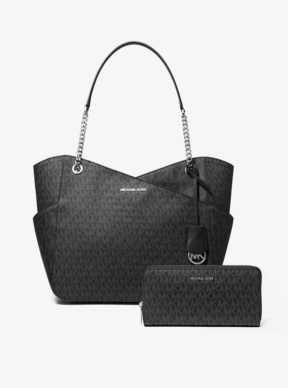 Жіночий набір Jet Set Travel Michael Kors сумка та гаманець 1159845725 Чорний, фото 1