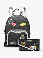 Стильний жіночий набір Michael Kors рюкзак та гаманець 1159845734 (Чорний One size)