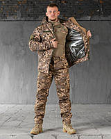 Теплий тактичний костюм Omni Heat зимова військова форма Піксель Омні Хіт