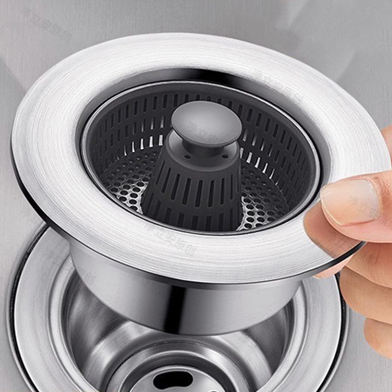 Заглушка для кухонної раковини з фільтром-кошикком від засмічень