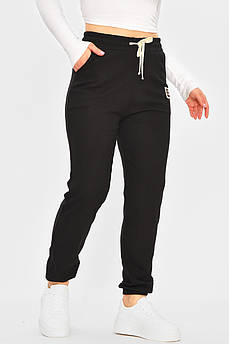 Спортивні штани жіночі чорного кольору 207320M