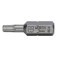 Біта із внутрішньою шестигранною головкою C 6.3 SW3 1/4" 25мм Wurth (061417693)