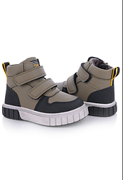 Черевики для хлопчика на липучці хакі