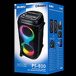Акустична система Sven PS-800 – потужна Bluetooth колонка 100 Вт з караоке, підсвіткою та FM-радіо, фото 6