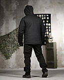 Зимовий польовий костюм 5в1 чорний куртка + фліс + штани + шапка + рукавички ПП8202 ТМ, фото 4