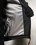 Зимовий польовий костюм 5в1 чорний куртка + фліс + штани + шапка + рукавички ПП8202 ТМ, фото 6