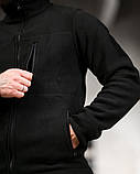 Зимовий польовий костюм 5в1 чорний куртка + фліс + штани + шапка + рукавички ПП8202 ТМ, фото 7