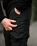 Зимовий польовий костюм 5в1 чорний куртка + фліс + штани + шапка + рукавички ПП8202 ТМ, фото 9
