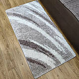 Бежева килимова доріжка з високим ворсом Шеггі sh83 101 ширина 80 см, фото 7