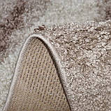 Бежева килимова доріжка з високим ворсом Шеггі sh83 101 ширина 80 см, фото 6