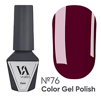 Гель-лак Valeri No76 винно-бордовий 6 мл