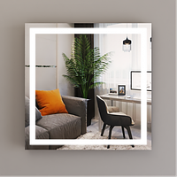 Дзеркало з LED підсвічуванням 500 х 500 мм.