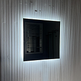 Дзеркало з LED підсвічуванням 400 х 400 мм., фото 4