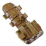 Сумка чохол противага MK2 на шолом коричневий пітон, фото 2