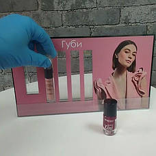 Акрилова баркета для помад та блисків для губ з брендуванням та цінникотримачем 320х180х73 мм, фото 5