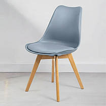 Кухонний стілець стуло крысло зі спинкою на ніжках Bonro B-487 сірий 4U для кухні їдальні вітальні, фото 3