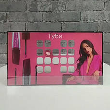 Акрилова баркета під блиски для губ з брендуванням та цінникотримачем 320х180х73 мм, фото 5