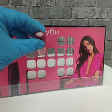 Акрилова баркета під блиски для губ з брендуванням та цінникотримачем 320х180х73 мм, фото 4