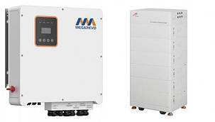 Трифазний гібридний інвертор MEGAREVO R12KH3/HV RESS-30KW, фото 1
