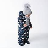 Дитячий зимовий комбінезон Аполло з утеплювачем Termoloft Мембранна тканина Синя Арктика принт Розмір 74-80, фото 3