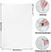 Vegamall 4 упаковки 60 * 80 см захисні флісові чохли для рослин для зими, фото 3