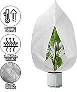 Vegamall 4 упаковки 60 * 80 см захисні флісові чохли для рослин для зими, фото 2