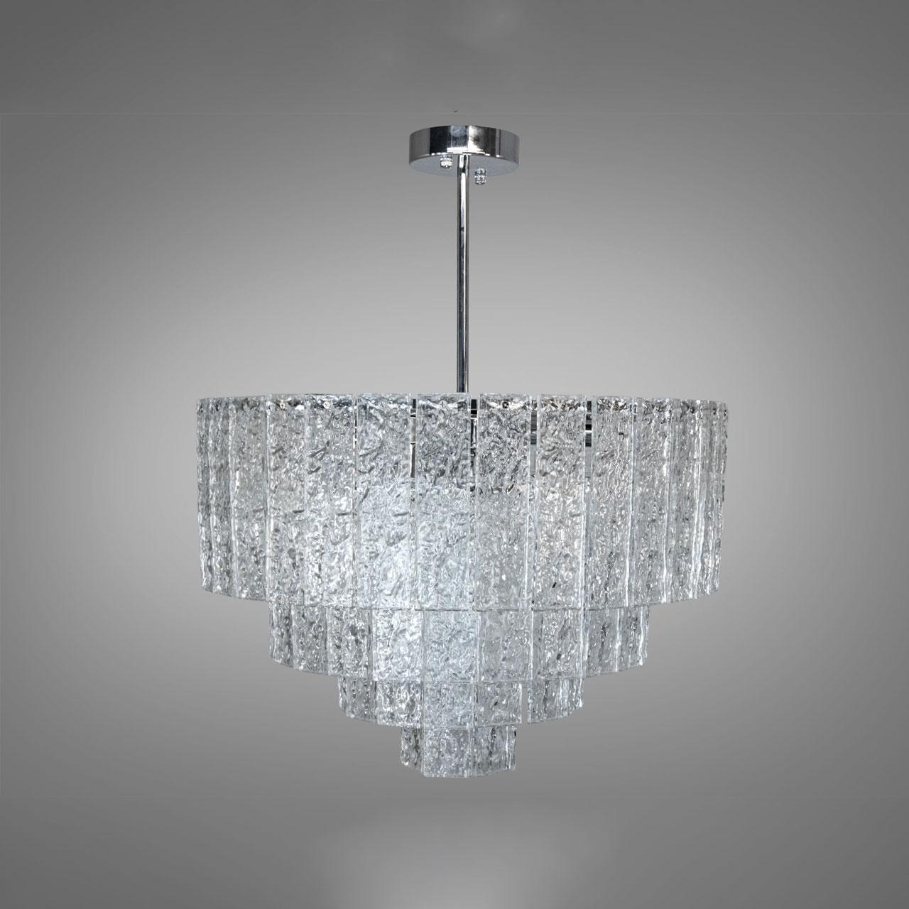 Сучасна кришталева люстра на 10 ламп Е14 колір каркасу хром D-927/600CH, фото 1