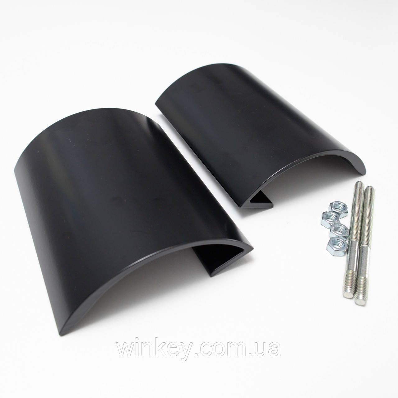 Ручка дверна STUBLINA 1027.00.313 С-подібна скоба 190 мм чорна, фото 1