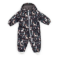 Дитячий зимовий комбінезон Аполло з утеплювачем Termoloft Мембранна тканина Чарівний ліс принт Розмір 74-80