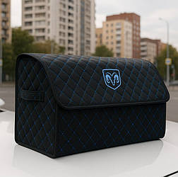 Органайзер у багажник автомобіля, чорний з синьою ниткою та лого Додж