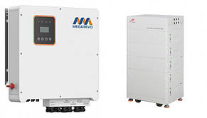 Трифазний гібридний інвертор MEGAREVO R12KH3/HV RESS-25KW, фото 2