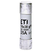 Запобіжник ETI CH 10x38 gPV 25A 1000V (30kA) (2625139)