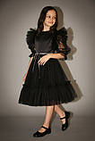 Чорна сукня для дівчинки Венздей Венсдей Wednesday (104-146р), фото 6