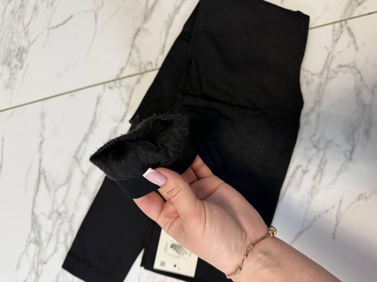 Лосини жіночі на міху Модель: 1466-091 Колір: чорний, фото 1