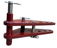 Довантажувач пластини в зборі МТЗ (зварний, 16мм, на 4 отвори, короткий, з пальцями), фото 3