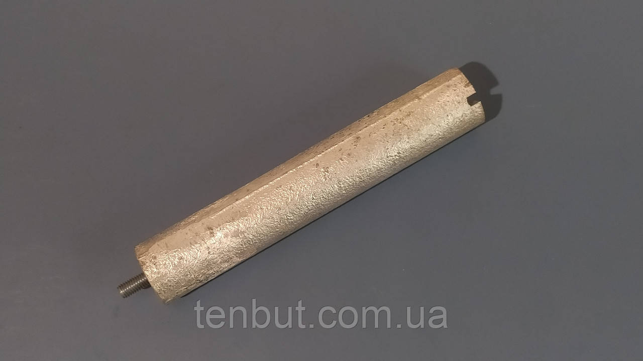 Магнієвий анод Італія м-5/L-120 мм/Ø-21 мм. довжина шпильки — 10 мм., фото 1