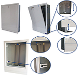 Колекторна шафа зовнішнього монтажу 1150 х 580 х 120 на 12-14 контурів, фото 5