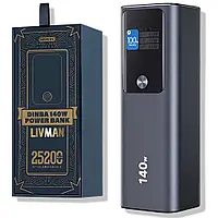 Повербанк Awei 50000 mAh 22.5W портативний зовнішній акумулятор зі ...