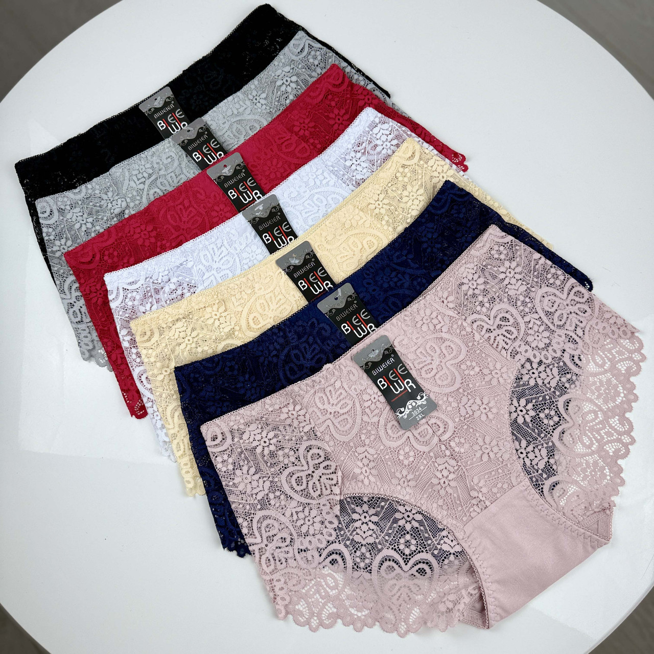 Жіночі бавовняні трусики #3034 Biweier Мікс, фото 1