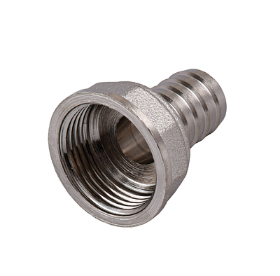 Штуцер для шланга 3/4" ВР х 16 мм, нікельована латунь