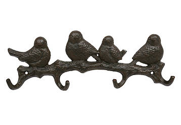 Вішалка чавун Птахи, 32.5*4*12см