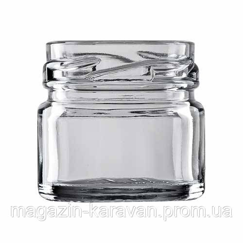 Банка скляна твіст 33 мл то 43 60шт/уп