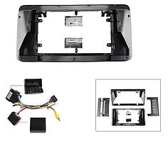 Перехідний штатний комплект із проводкою до Android магнітоли Volkswagen Polo / Skoda Kamiq SCOUTLINE 2021 Black